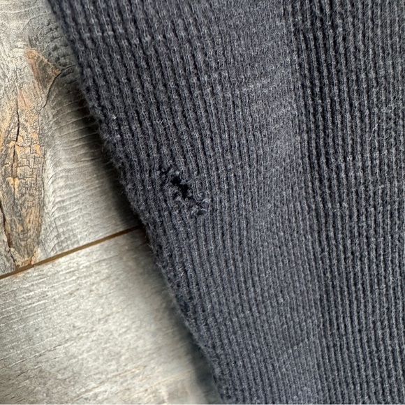 James‎ Perse Women’s Raglan Long Sleeve Thermal Waffle Knit Tee Black Casual M - Picture 10 of 10